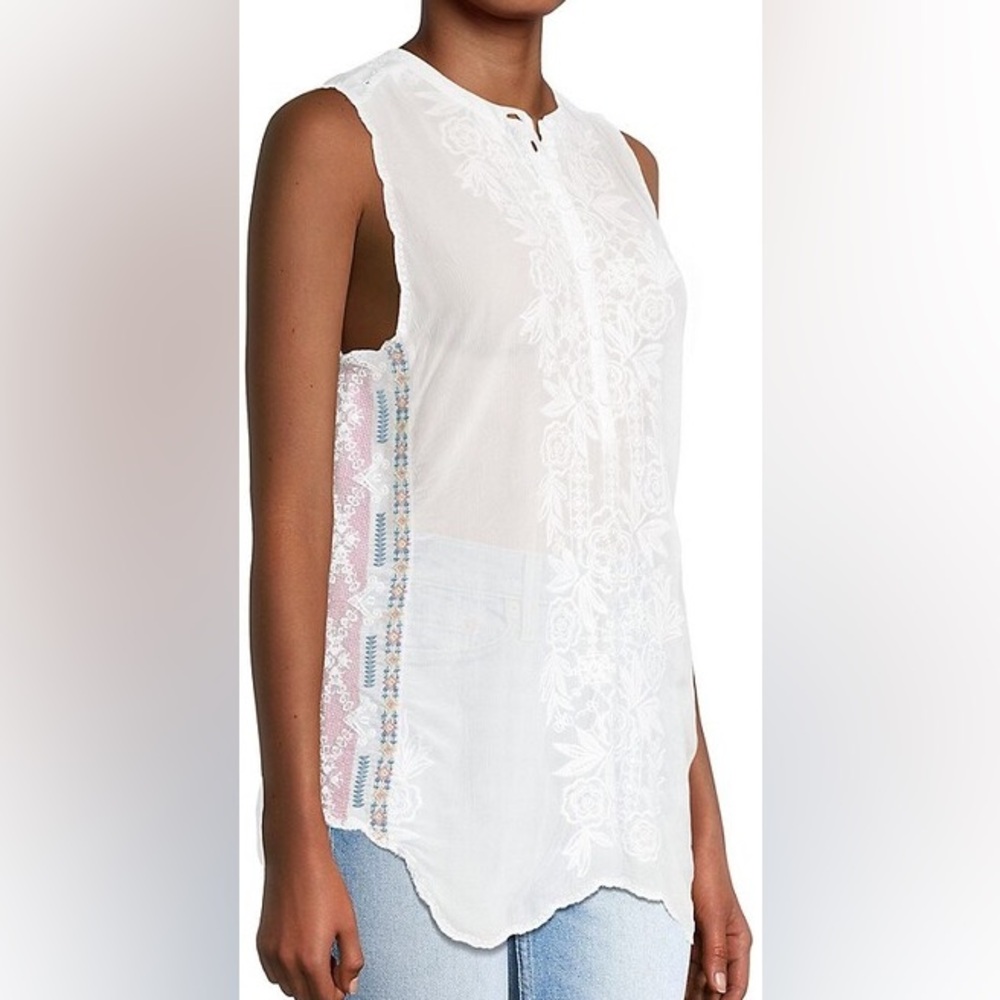 NWT Johnny Was Rosslyn Clio Embroidered Tank Top - Large